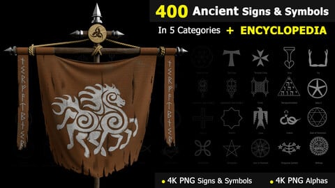 400 Ancient Signs & Symbols + Encyclopedia _ Vol 01