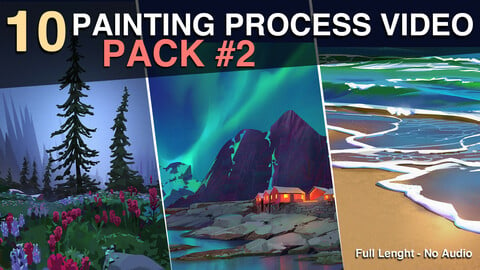 10 Painting Process Video - Pack #2