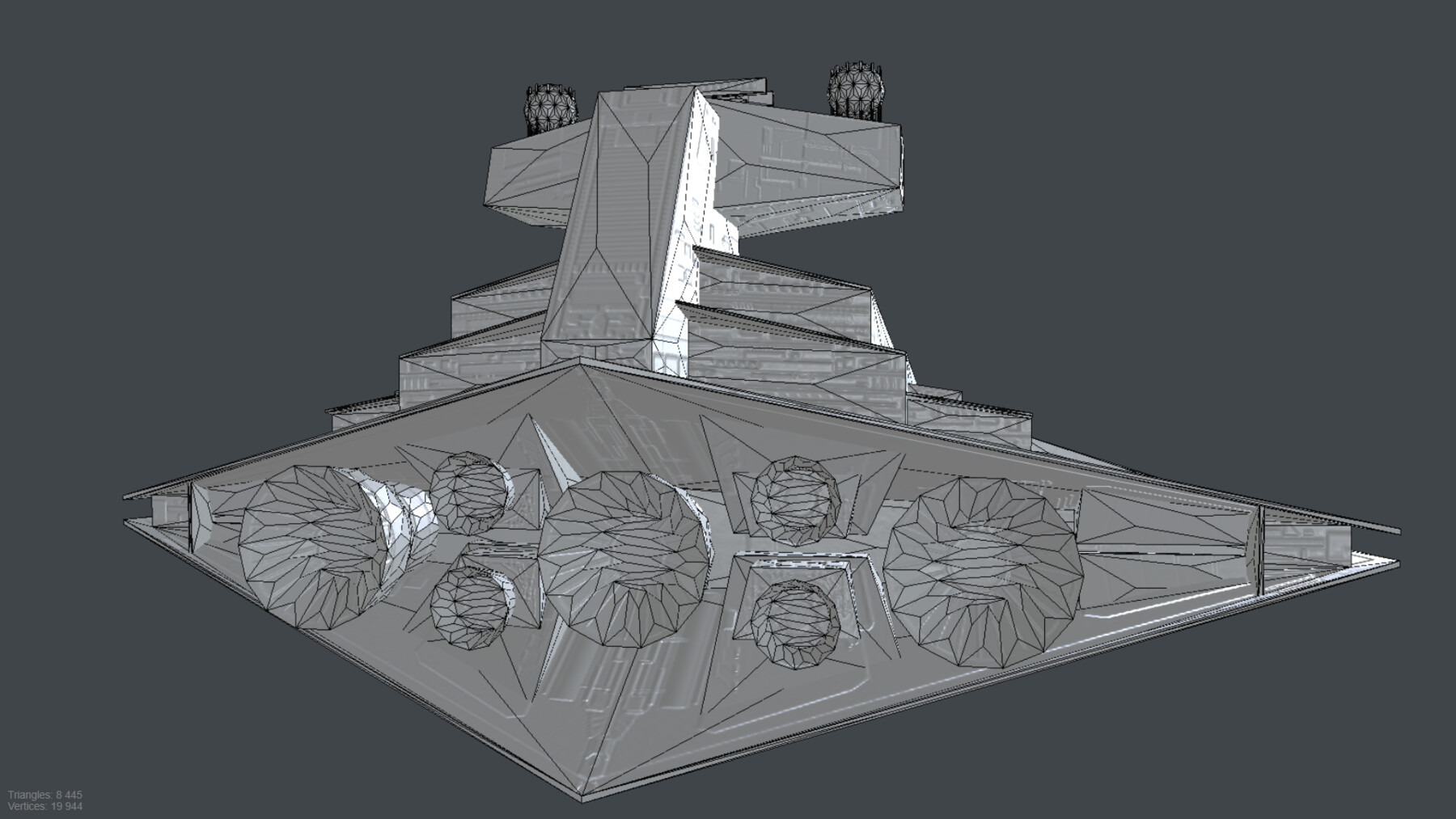 ArtStation - STAR WARS IMPERIAL STARS DESTROYER low-poly PBR | Game Assets