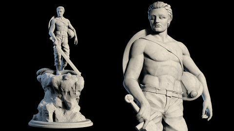 The Miner (Warrior-Liberator) / Free Model For 3D Printing