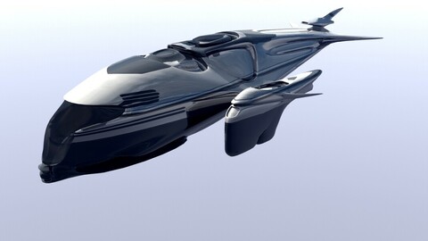 Resources - Aircraft - SpaceShip - 3D Models - Sun Glyder