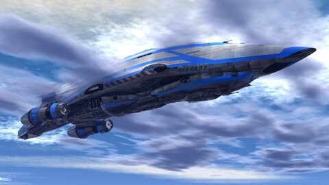 Resources - Aircraft - SpaceShip - 3D Models - Endor Battlecruiser