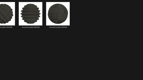 AcousticFoam PBR Seamless Texture PNG And JPG 2K Size Full Package