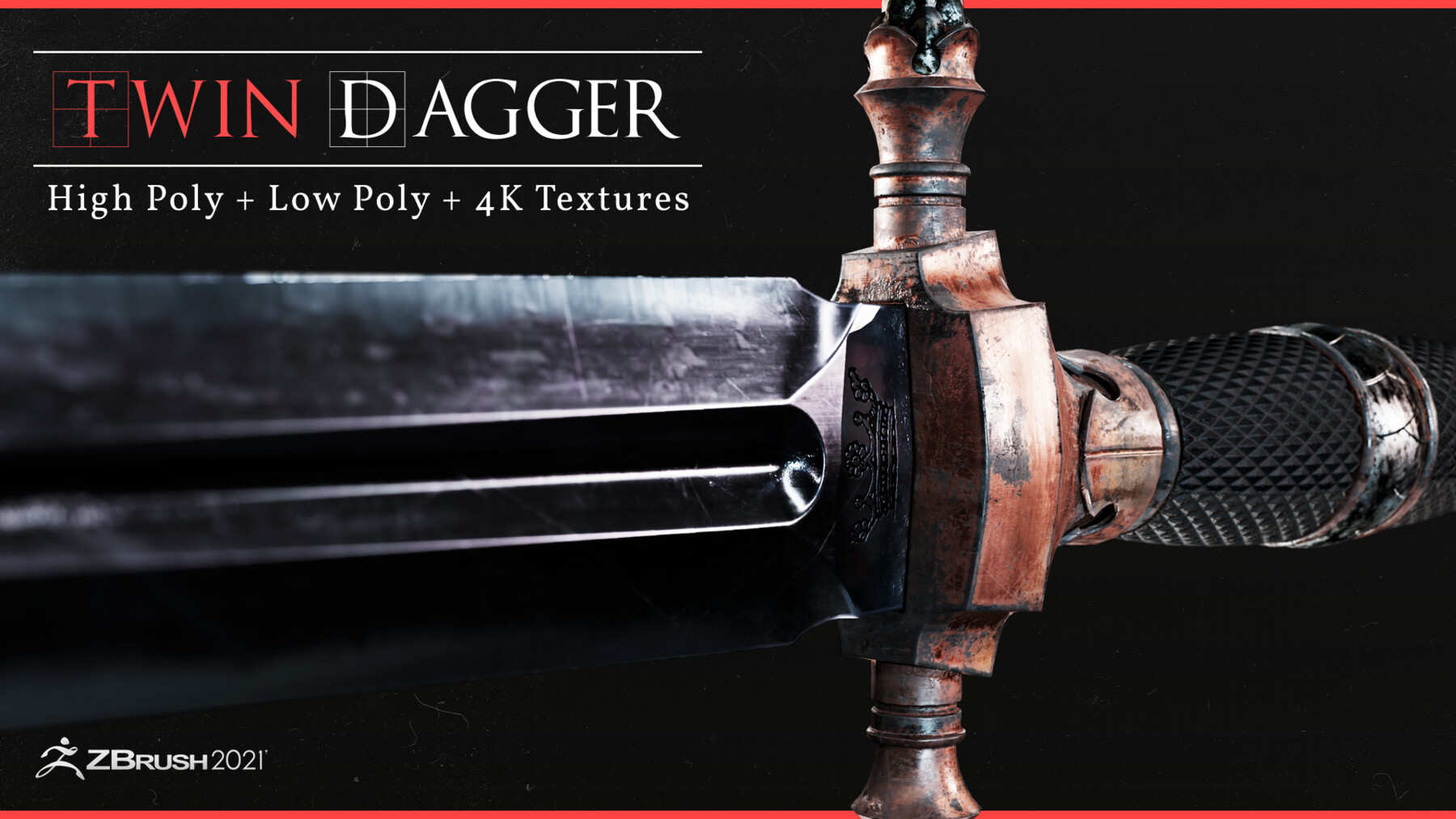 ArtStation - Twin Dagger - Full Prop (Model and Textures) | Resources