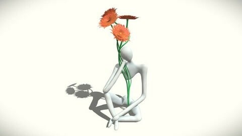 Flower Holder Statue ( LP ) ( Statue )
