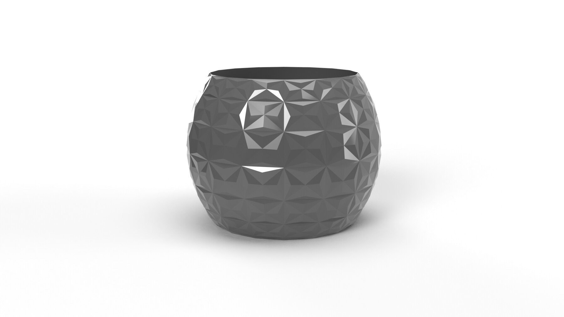 ArtStation Realistic 3D Gray coloured Triangular Vase Resources