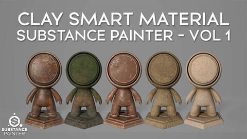 Clay Smart Material - Substance Painter - Vol 1
