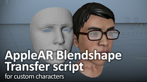AppleAR Blendshape creator for custom characters