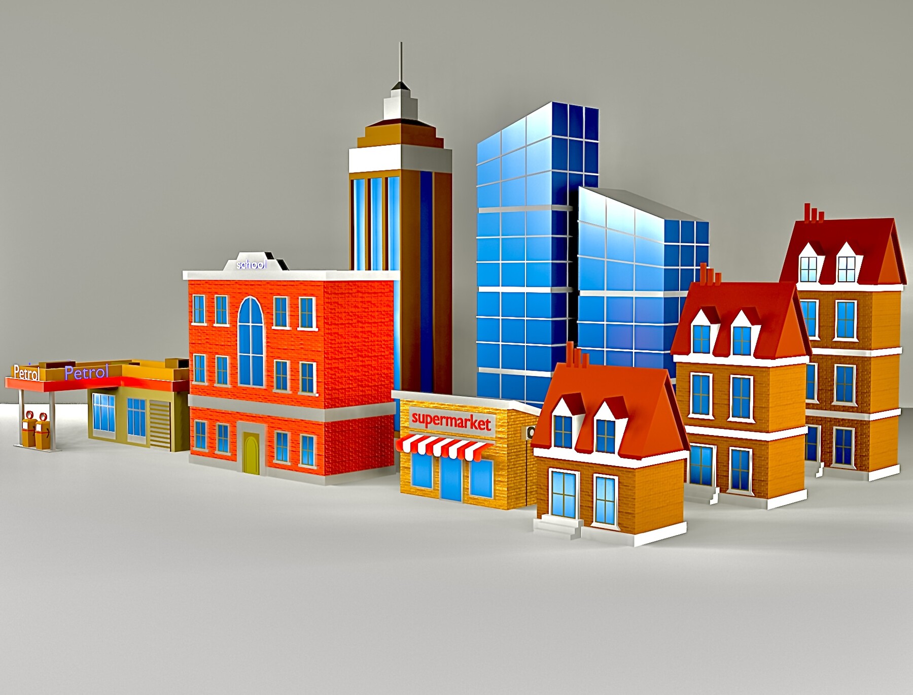 ArtStation - Low Poly Buildings | Game Assets