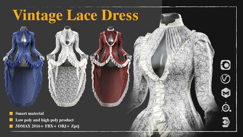 vintage lace dress