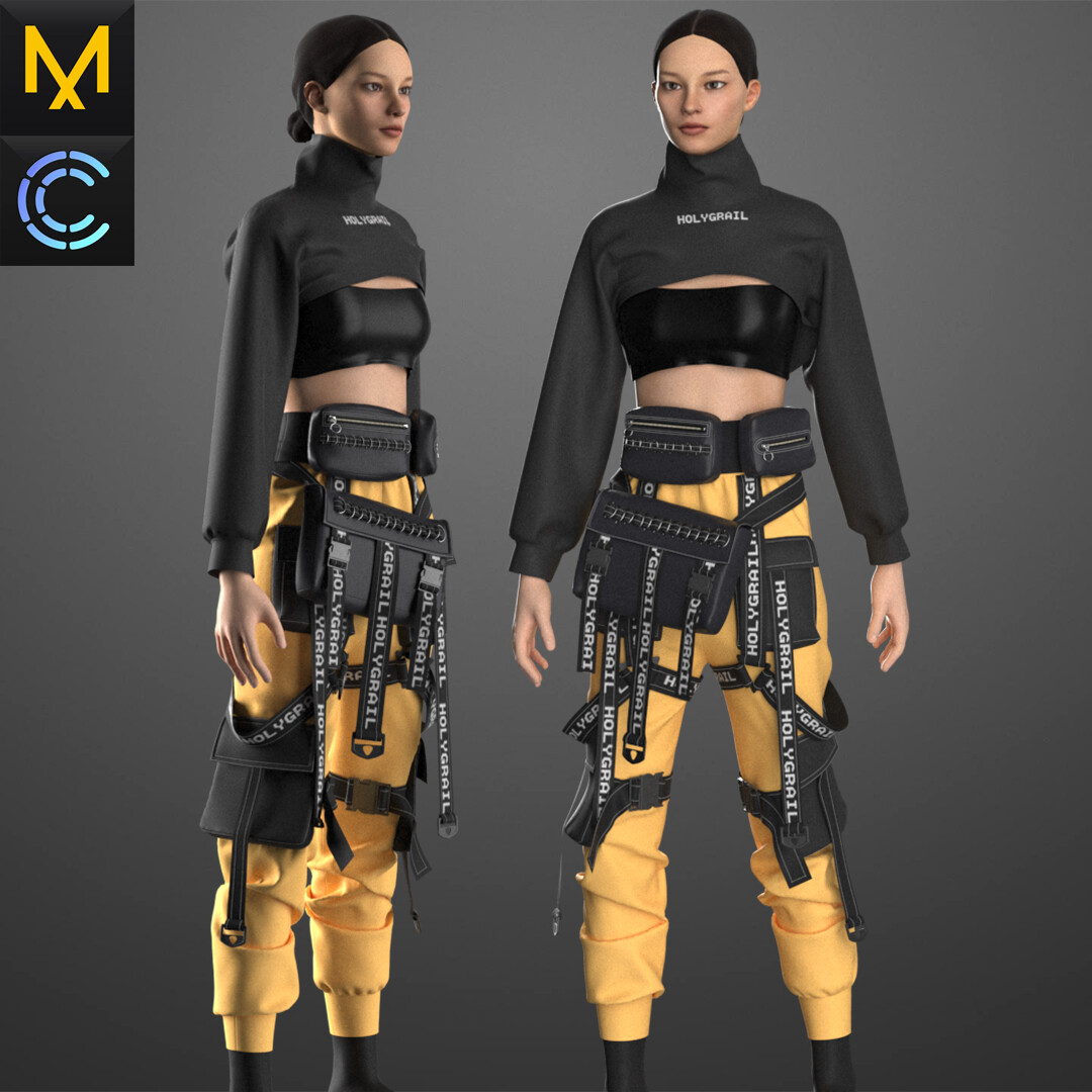 ArtStation - New Outfit Female OBJ mtl FBX ZPRJ | Game Assets