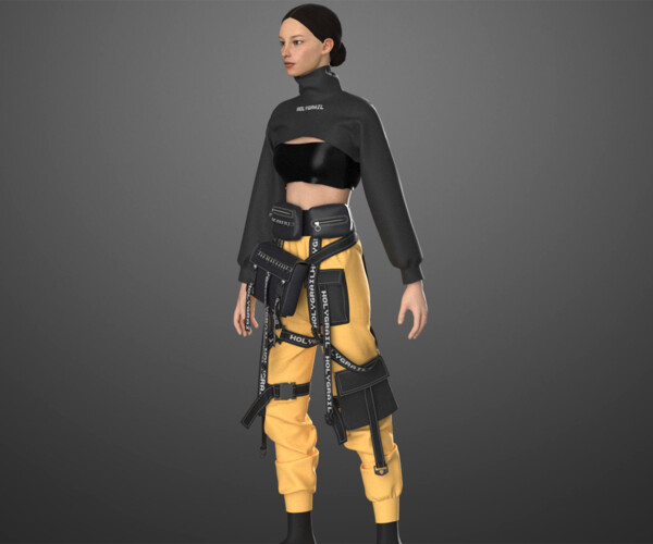 ArtStation - New Outfit Female OBJ mtl FBX ZPRJ | Game Assets