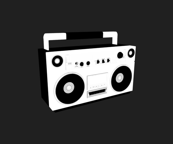 ArtStation - 3D Model Boombox - Game Ready | Game Assets