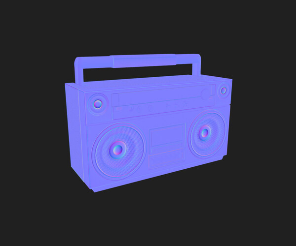 ArtStation - 3D Model Boombox - Game Ready | Game Assets