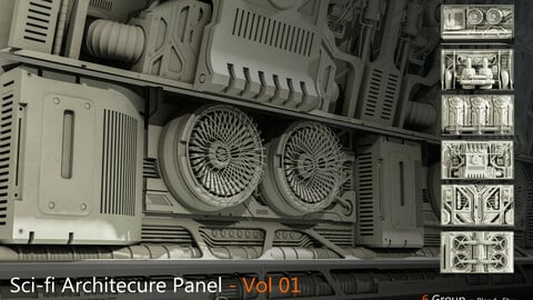Sci-fi architecture panels Vol 01