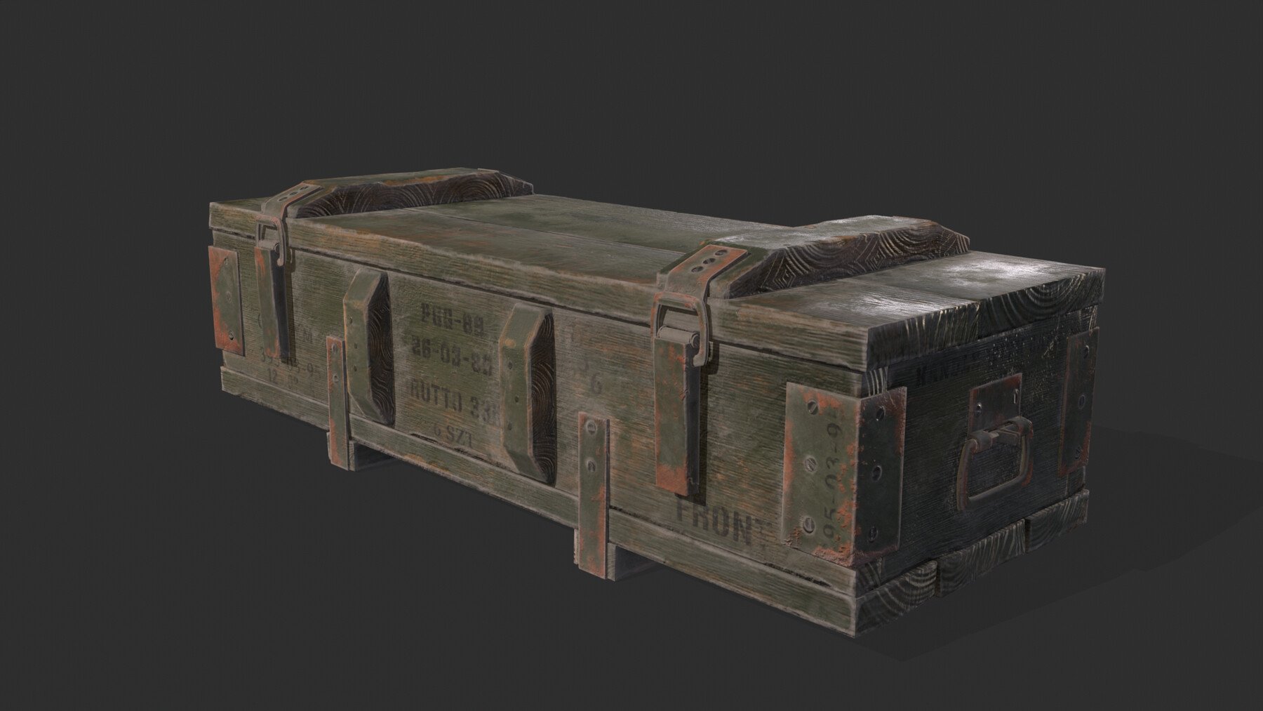 ArtStation - Military Wooden Box | Game Assets