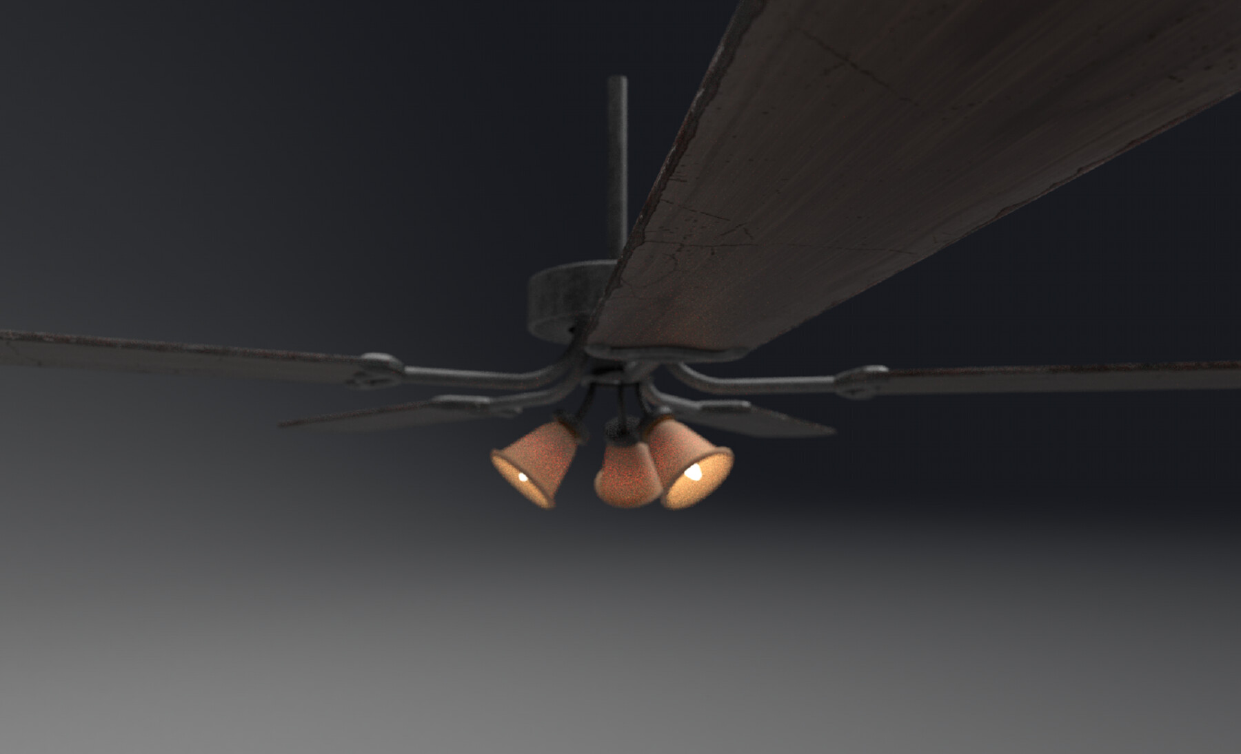 ArtStation Retro Ceiling Fan Game Assets