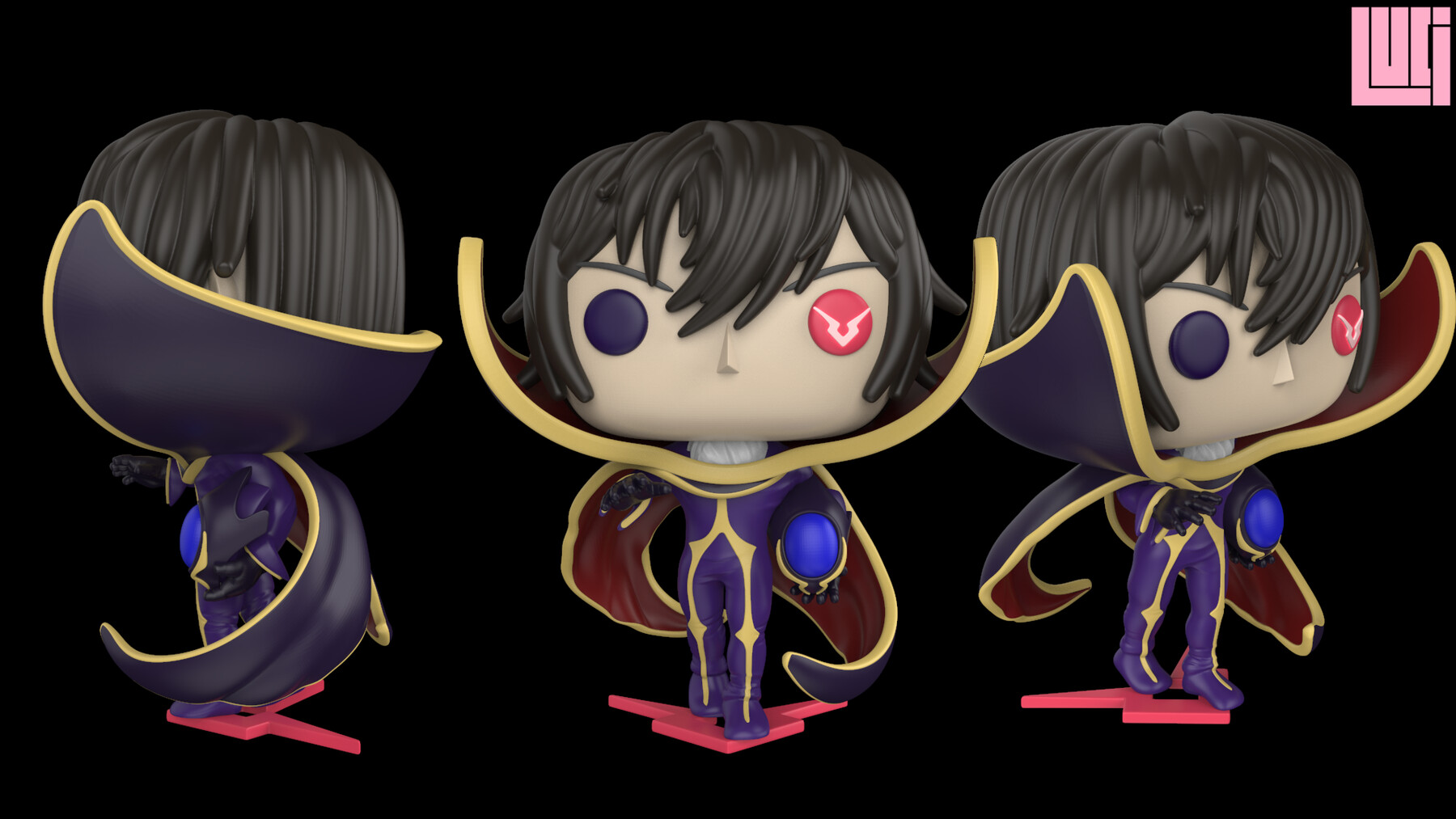 Lelouch and CC - Code Geass Anime Figurine for 3D printing 3D model 3D  printable