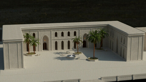 Ancient Persia - "U" Building For Background