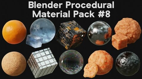 Blender Procedural Material Pack #8