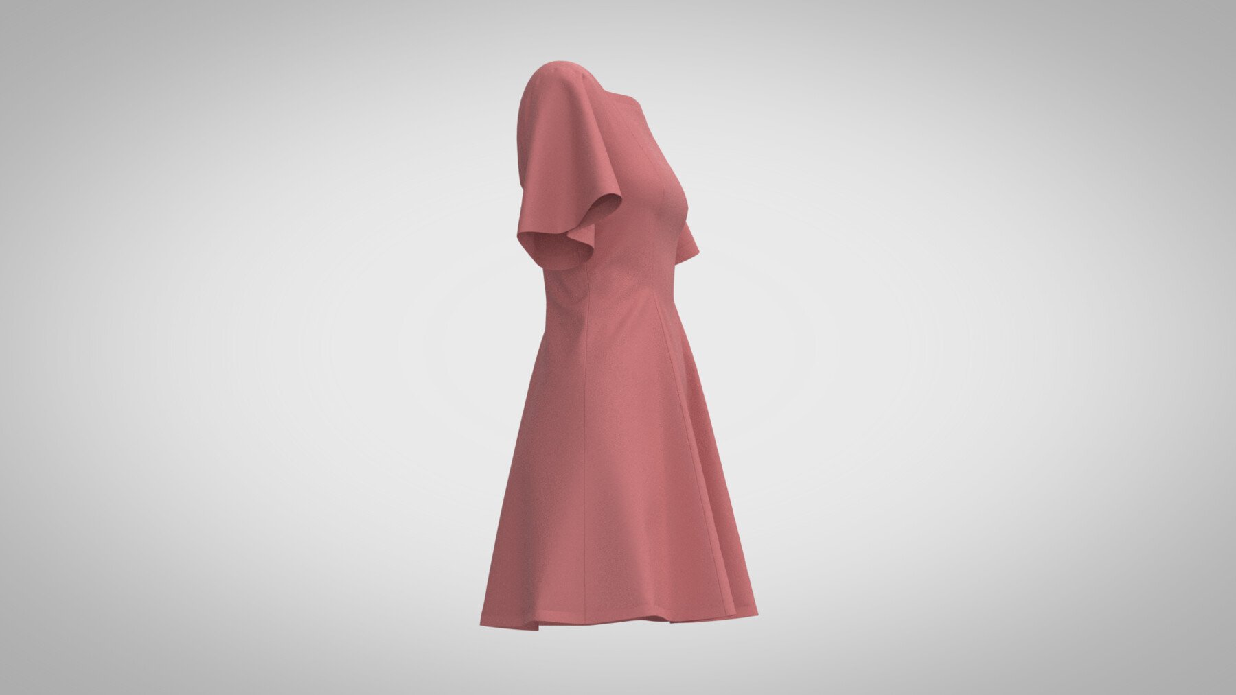 ArtStation - A-line Dress, Marvelous Designer, Clo3D +fbx, obj | Resources