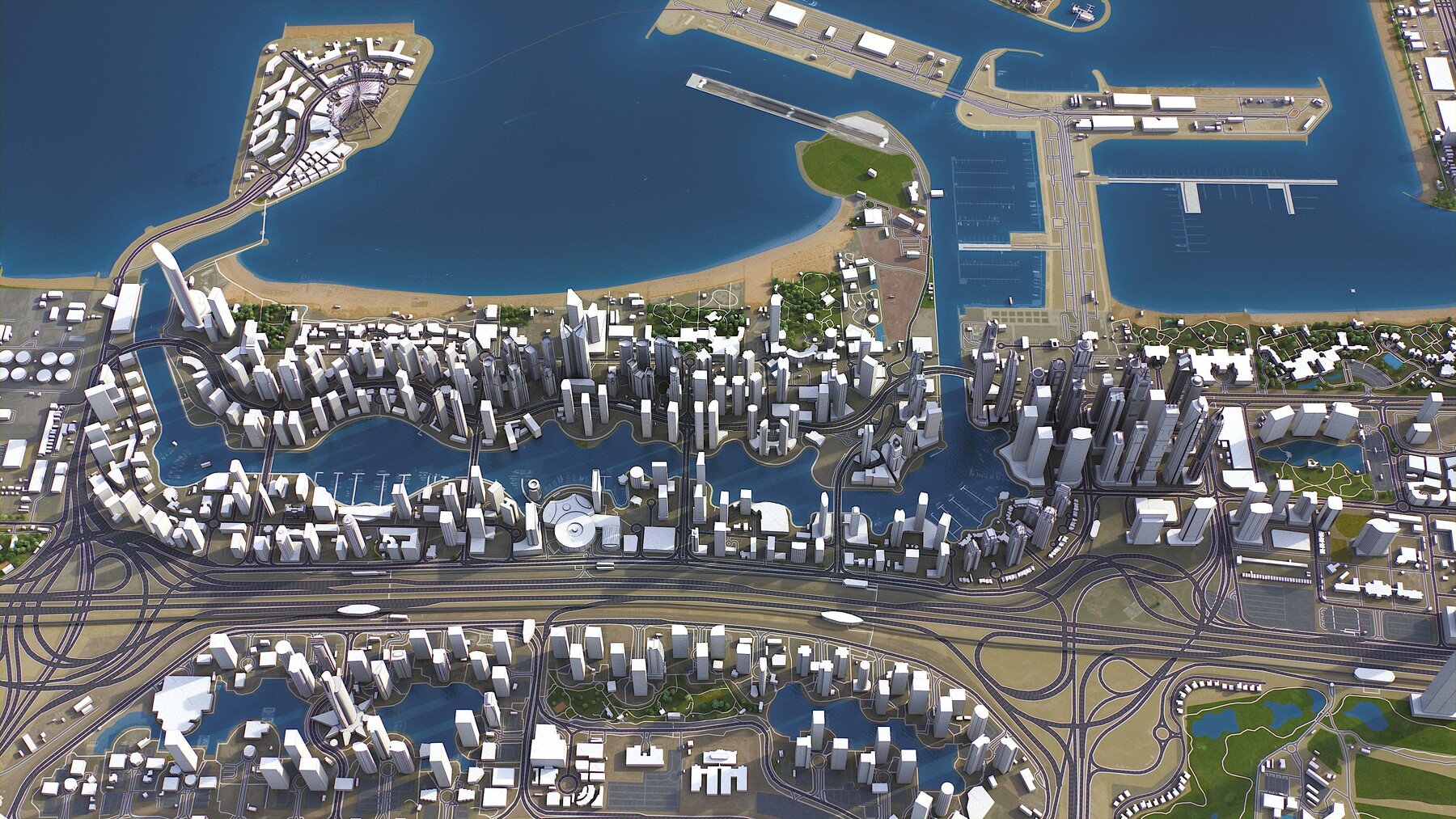 ArtStation - Dubai - 3D city model | Resources