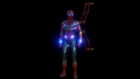 Iron Spider-Man with suit up