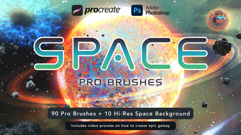 Space Pro Galaxy Brushes