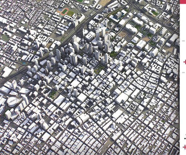ArtStation Los Angeles 3D city model Resources