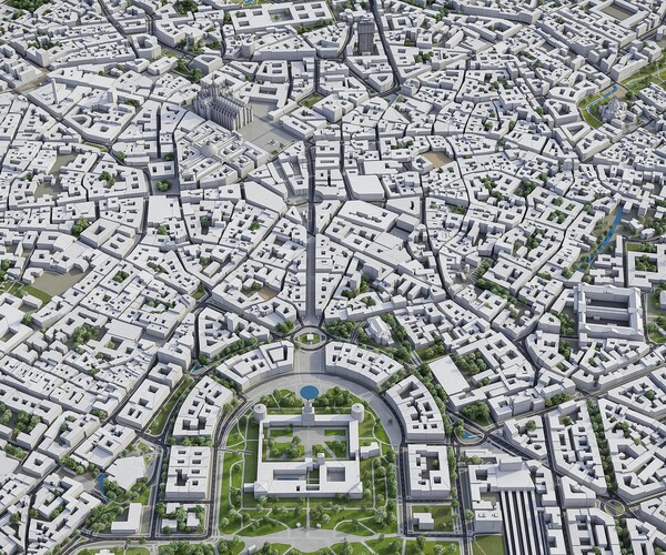 ArtStation - Milan - Milano - 3D city model | Resources