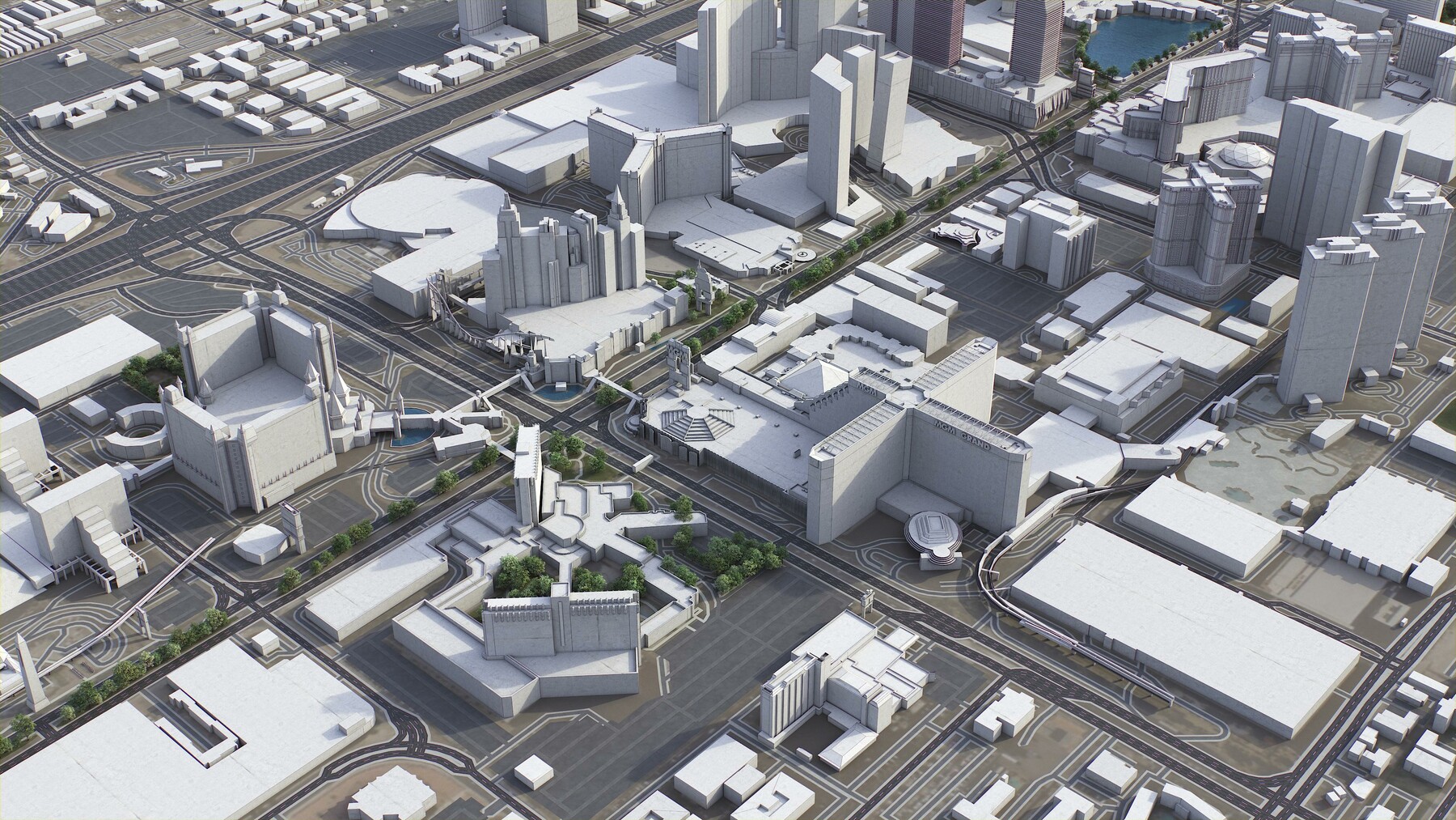 Las Vegas City 3D Model - 3DCADBrowser