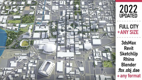 Indianapolis - 3D city model