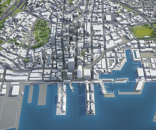 ArtStation - Auckland - 3D city model | Resources