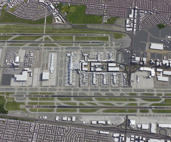 ArtStation - Los Angeles Airport - LAX | Resources