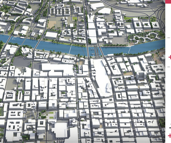 ArtStation Glasgow 3D city model Resources