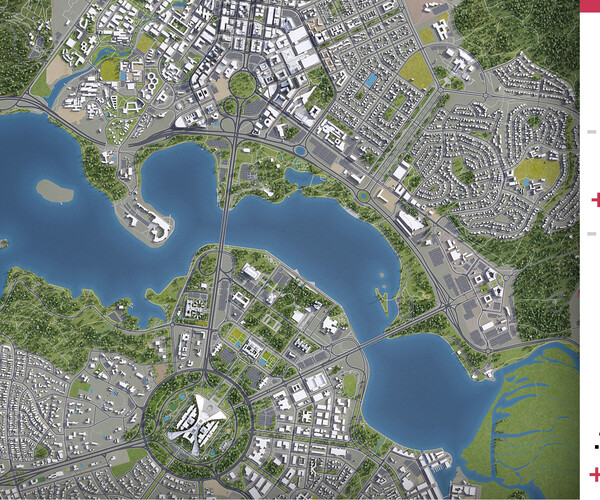 ArtStation Canberra 3D city model Resources