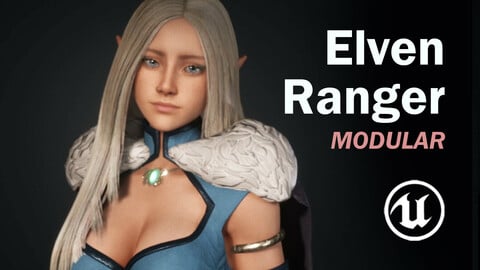 Elven Ranger Girl - Rigged and Animated for Unreal with ARKit