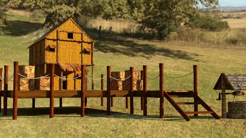 Modular Medieval Village - Game Ready 3D model