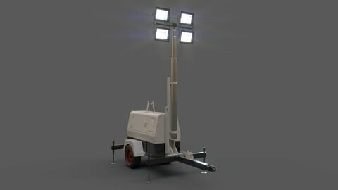 PBR Mobile Light Tower Generator B - Grey
