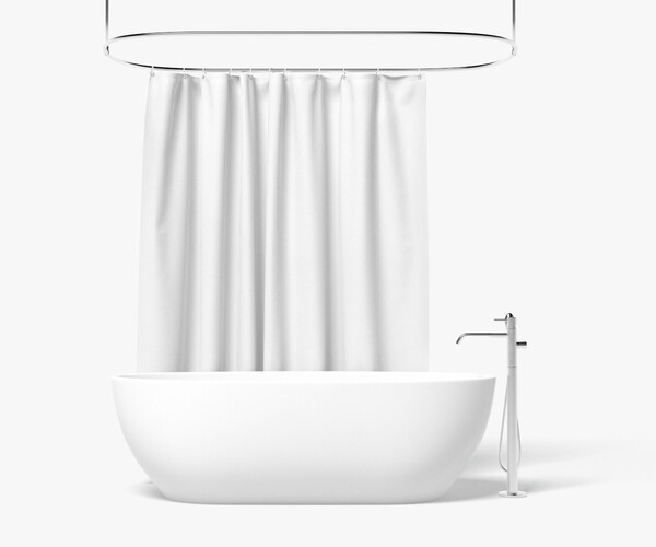 ArtStation Closed Shower Curtain with Bath Interior Resources