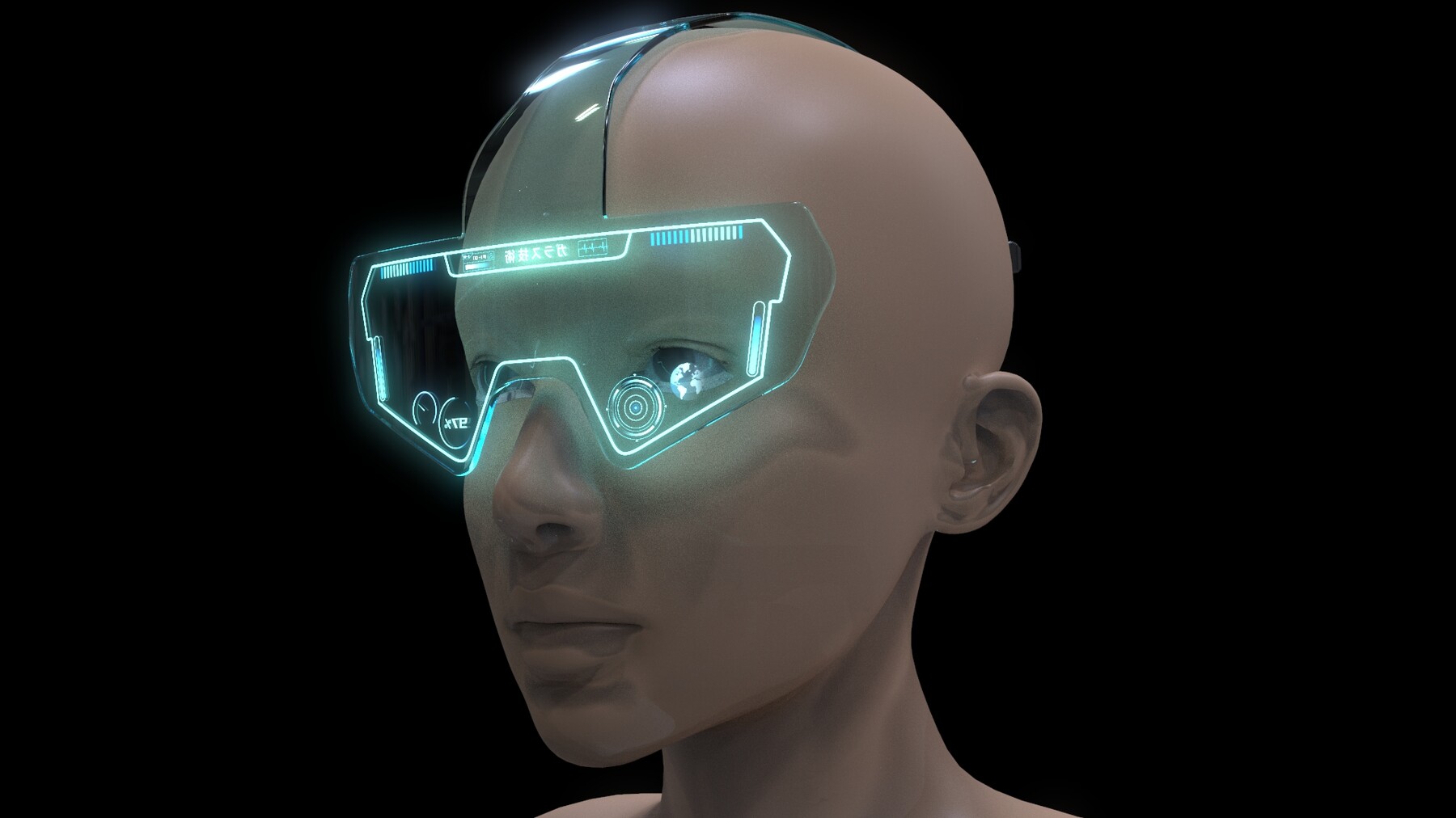 ArtStation - Sci Fi Helmet Glasses | Game Assets