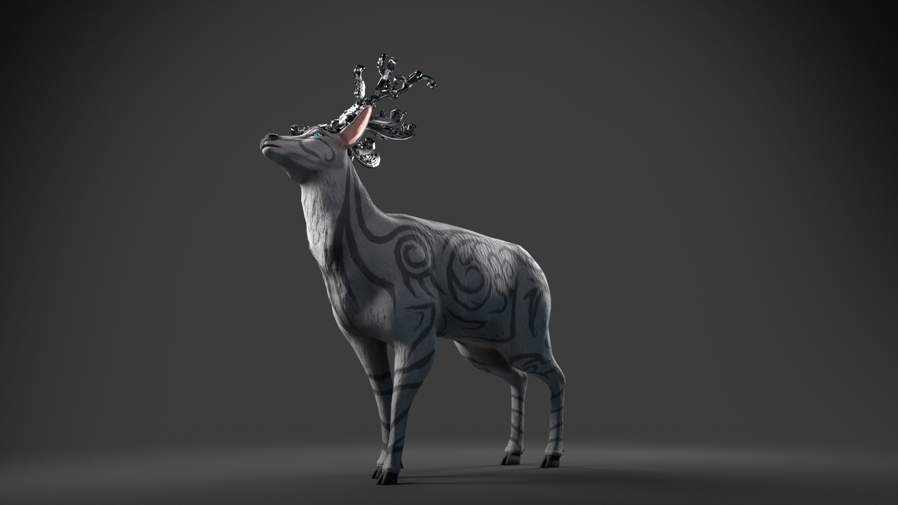 ArtStation Fantasy Golden Deer Game Assets