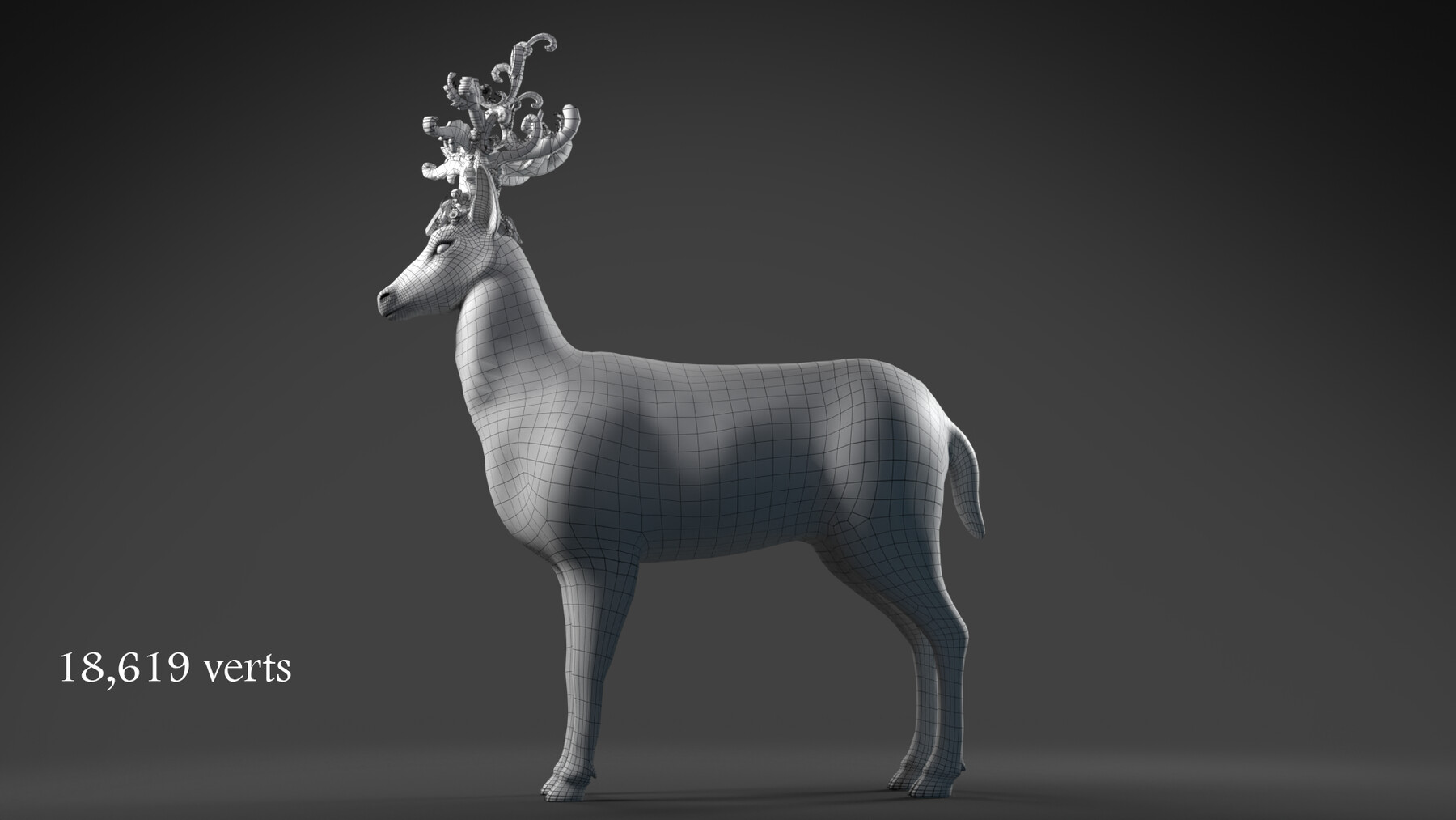 ArtStation Fantasy Golden Deer Game Assets
