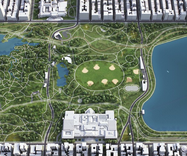 ArtStation New York Central Park 3D model Resources