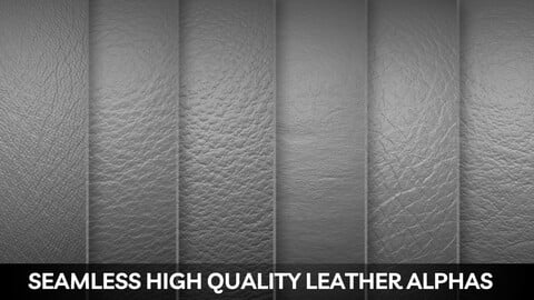 20 Seamless Leather Alphas ( Tileable )