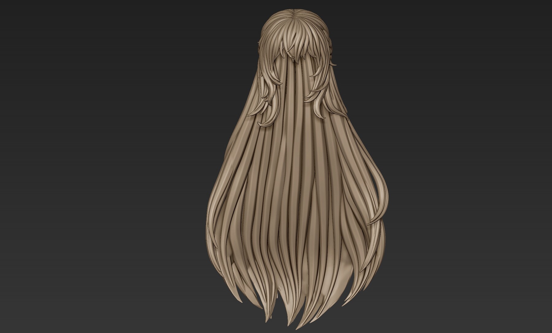 Artstation 3d Printable Stylized Hair 12 Resources