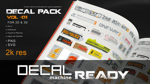 Decal Machin Decal pack Vol -01