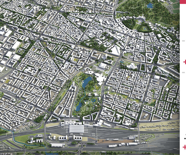 ArtStation - Karlsruhe - 3D city model | Resources