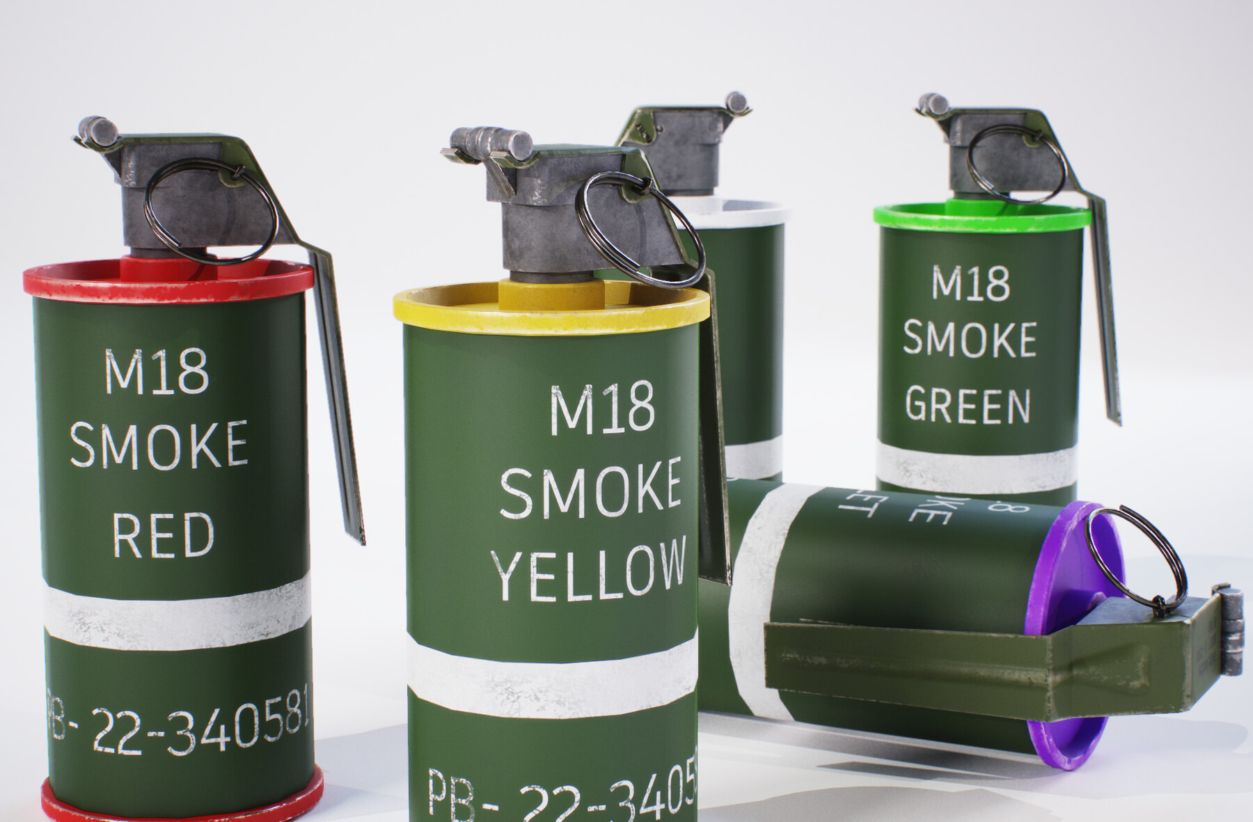 ArtStation - 5 Pack grenades kit (Real Time) | Game Assets