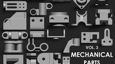 Mechanical Parts IMM Brush Pack (25 in One) Vol. 3